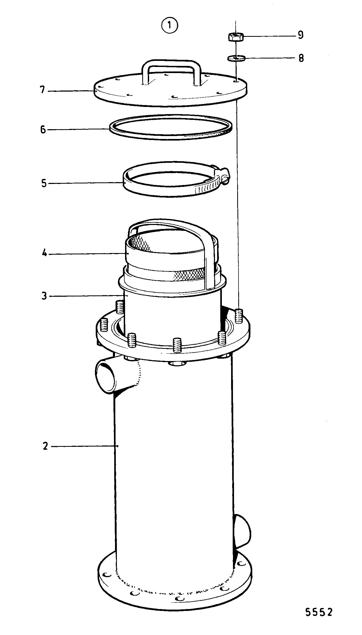 Filtre à eau de mer