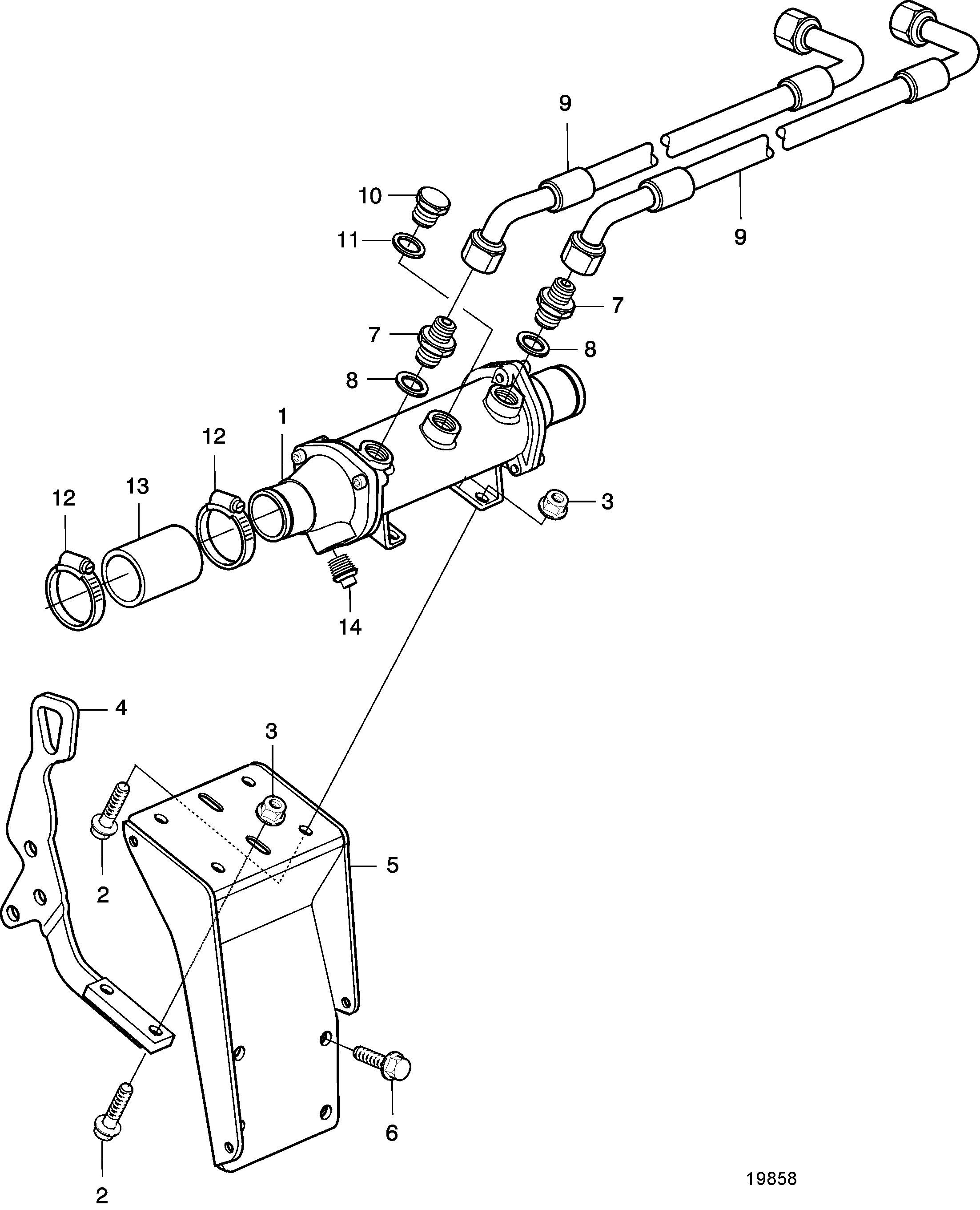 Refroidisseur d’huile pour ZF 45-1, ZF 220, ZF 280