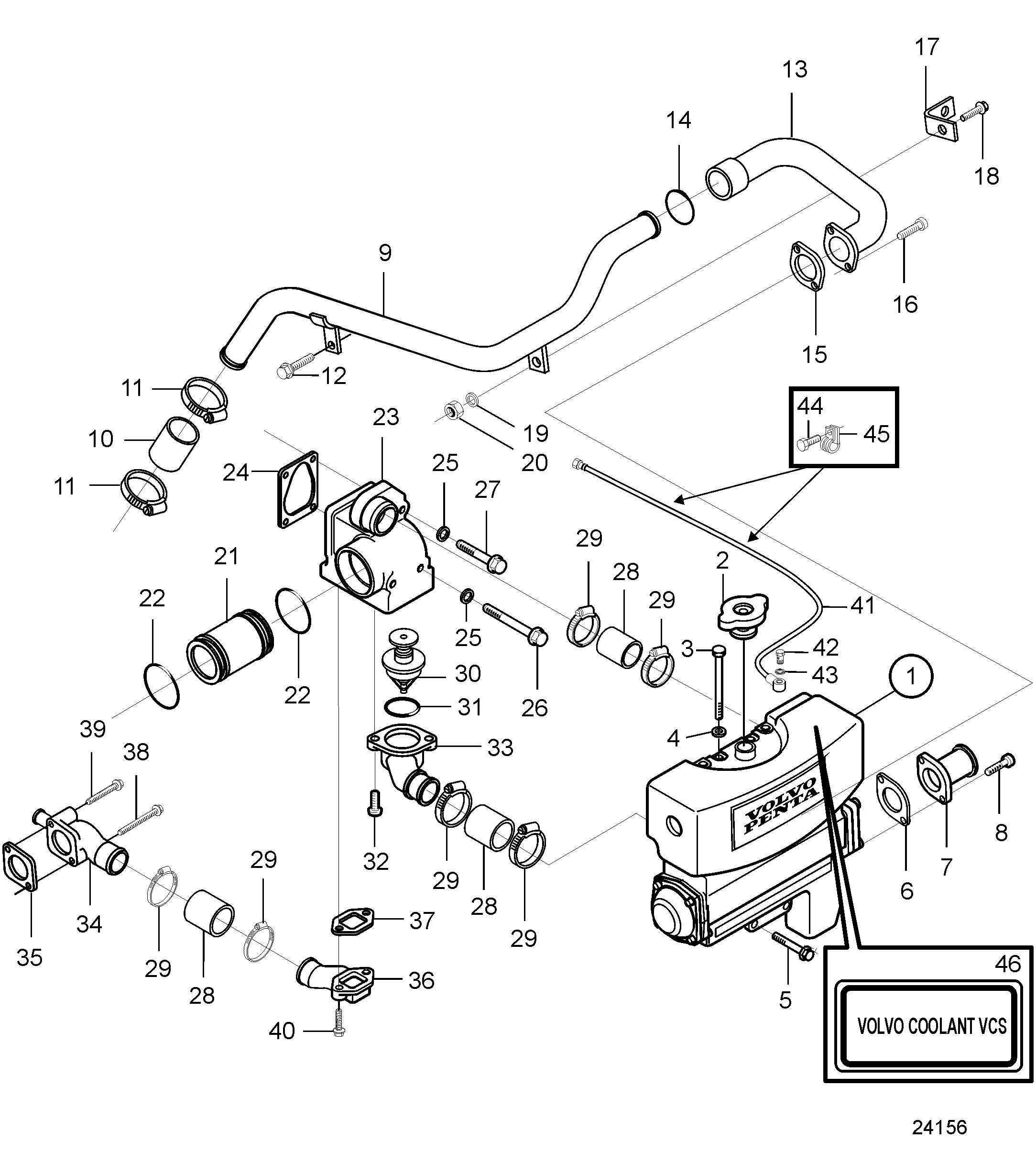 Échangeur de chaleur et boîtier de thermostat