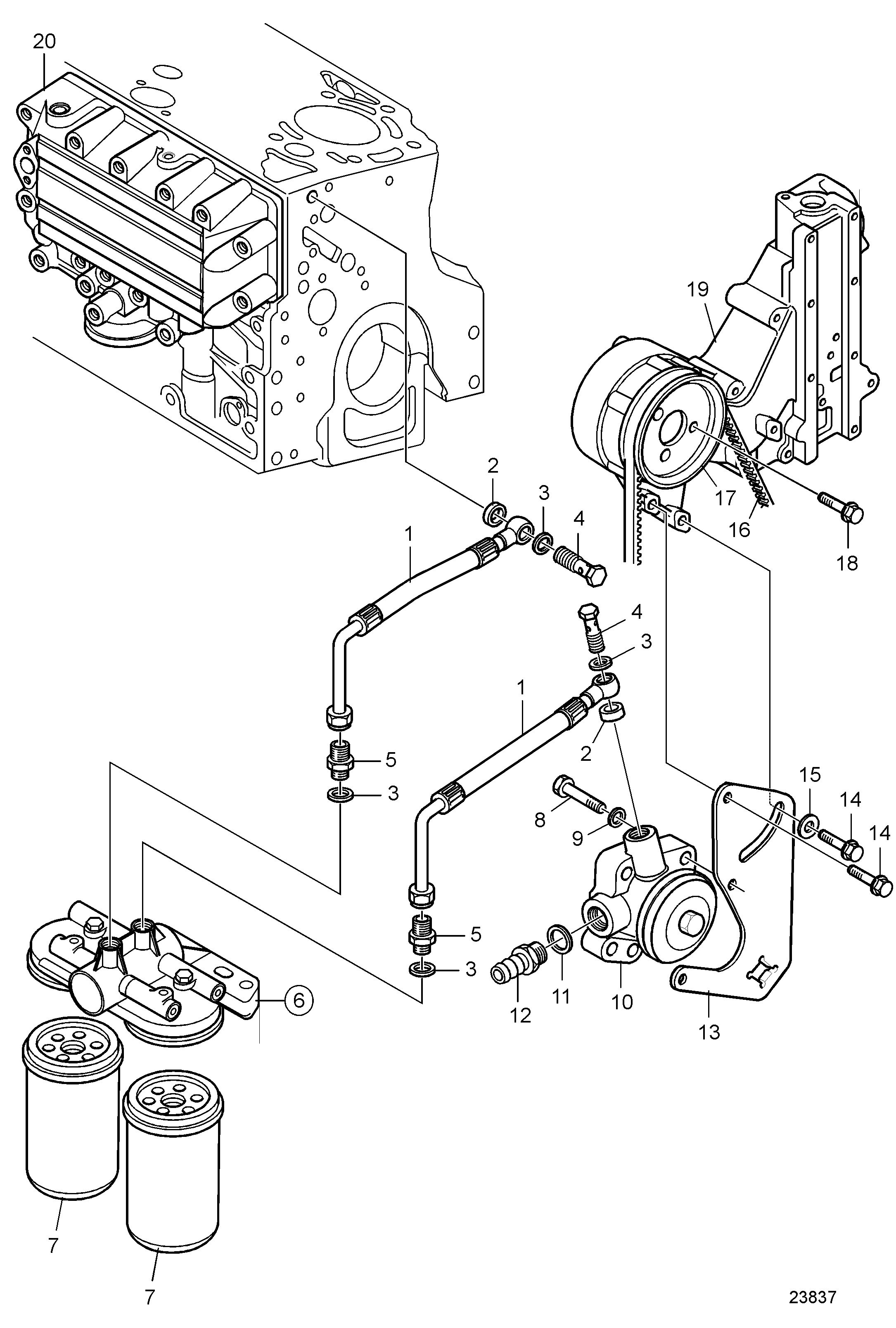 Boîtier de filtre à carburant et filtre à carburant avec valve de changement vitesse, classifiable