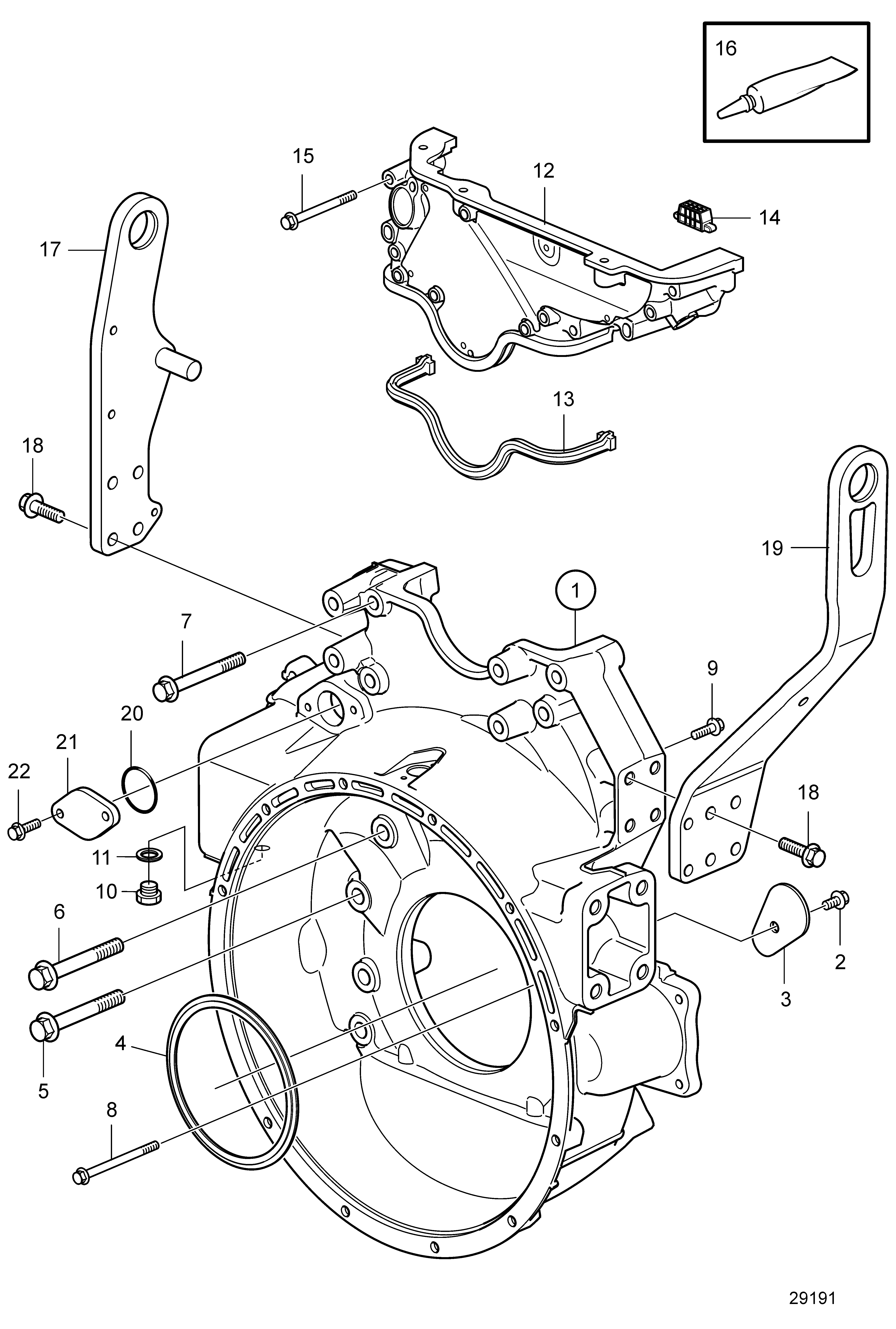 Carcasa volante SN7009169425-
