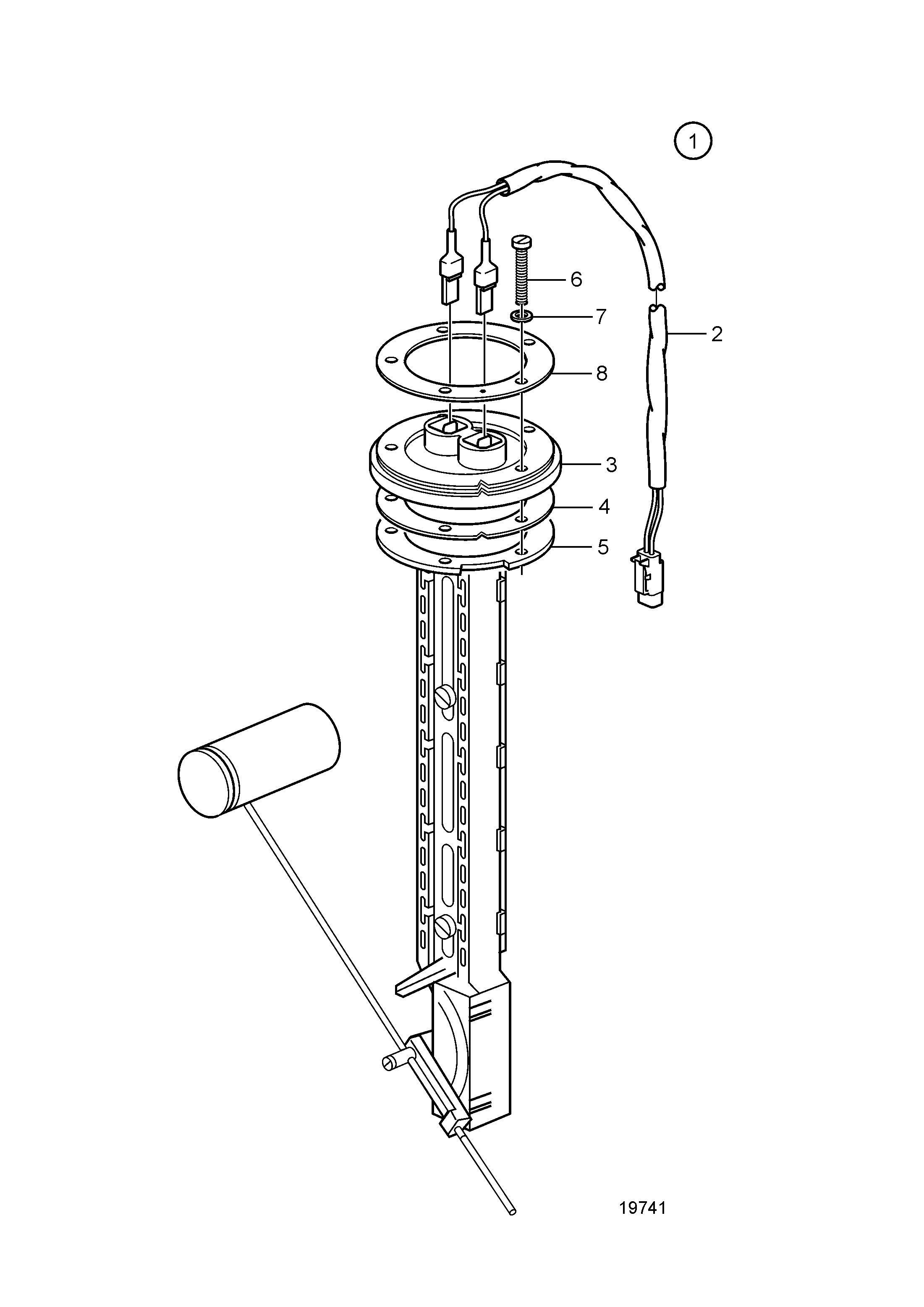Sensor del depósito de combustible, EVC