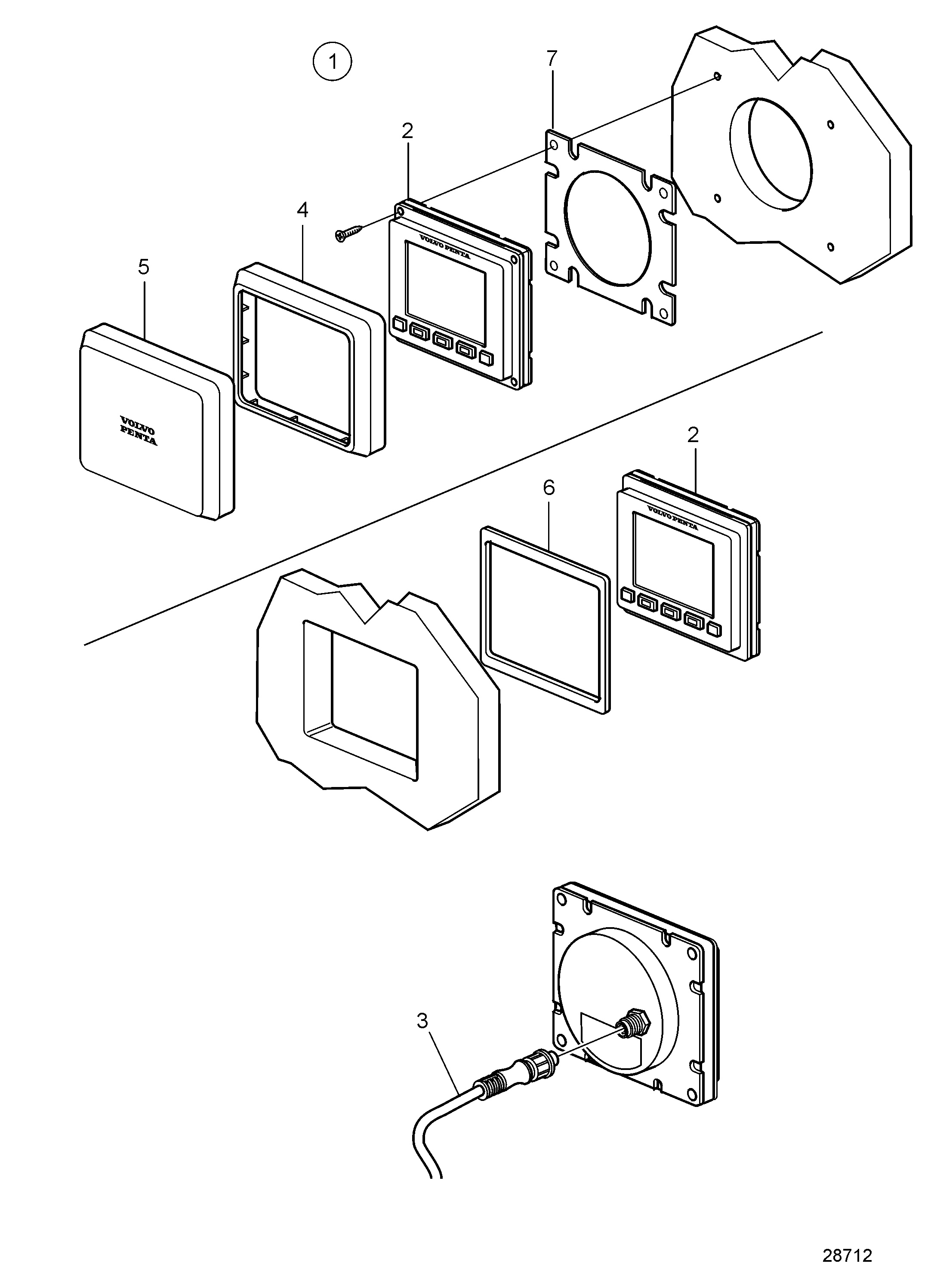 Pantalla a color de 4", EVC-E2