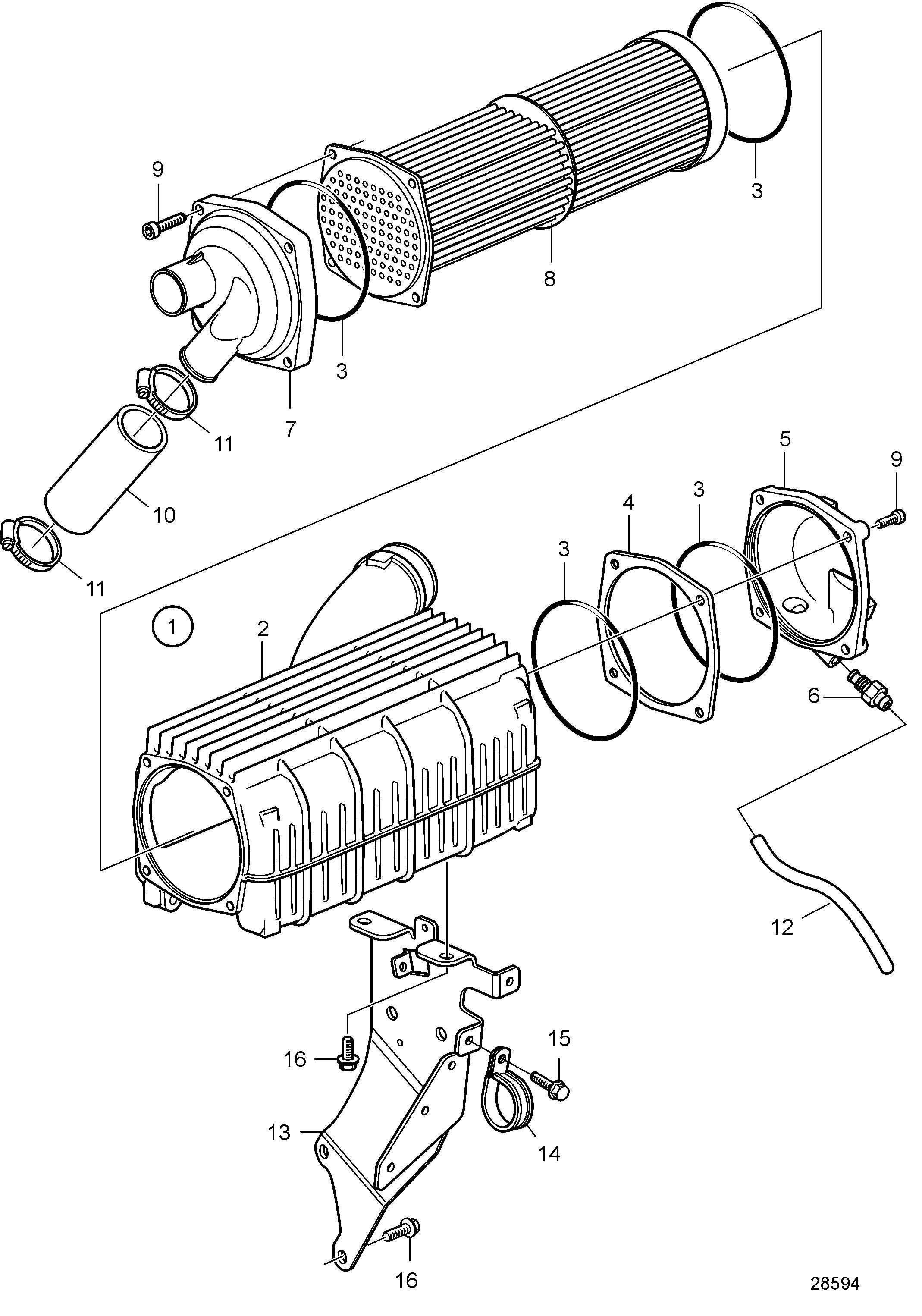 Refroidisseur d'air de suralimentation SNA501446-
