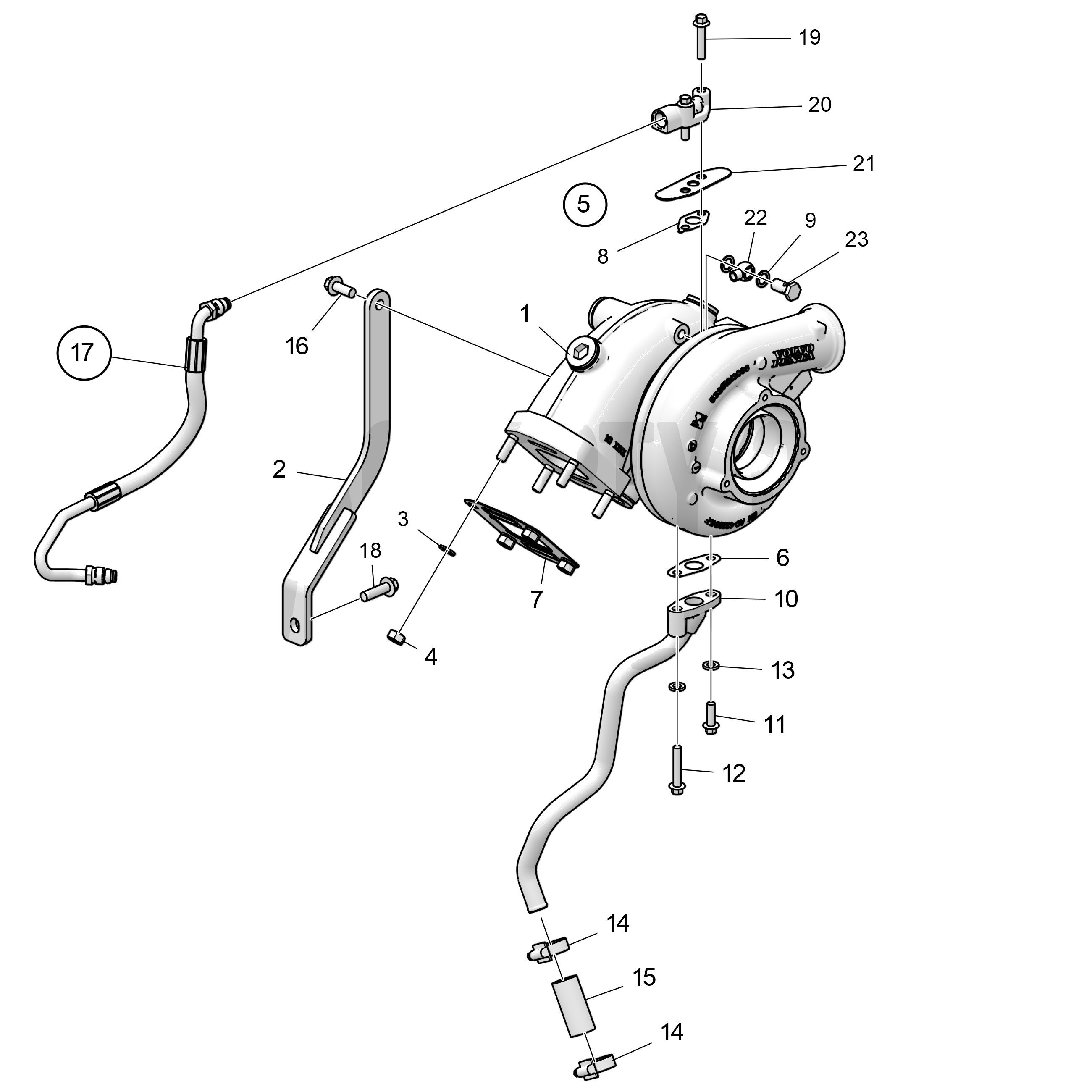 Turbocompresseur, puissance élevée