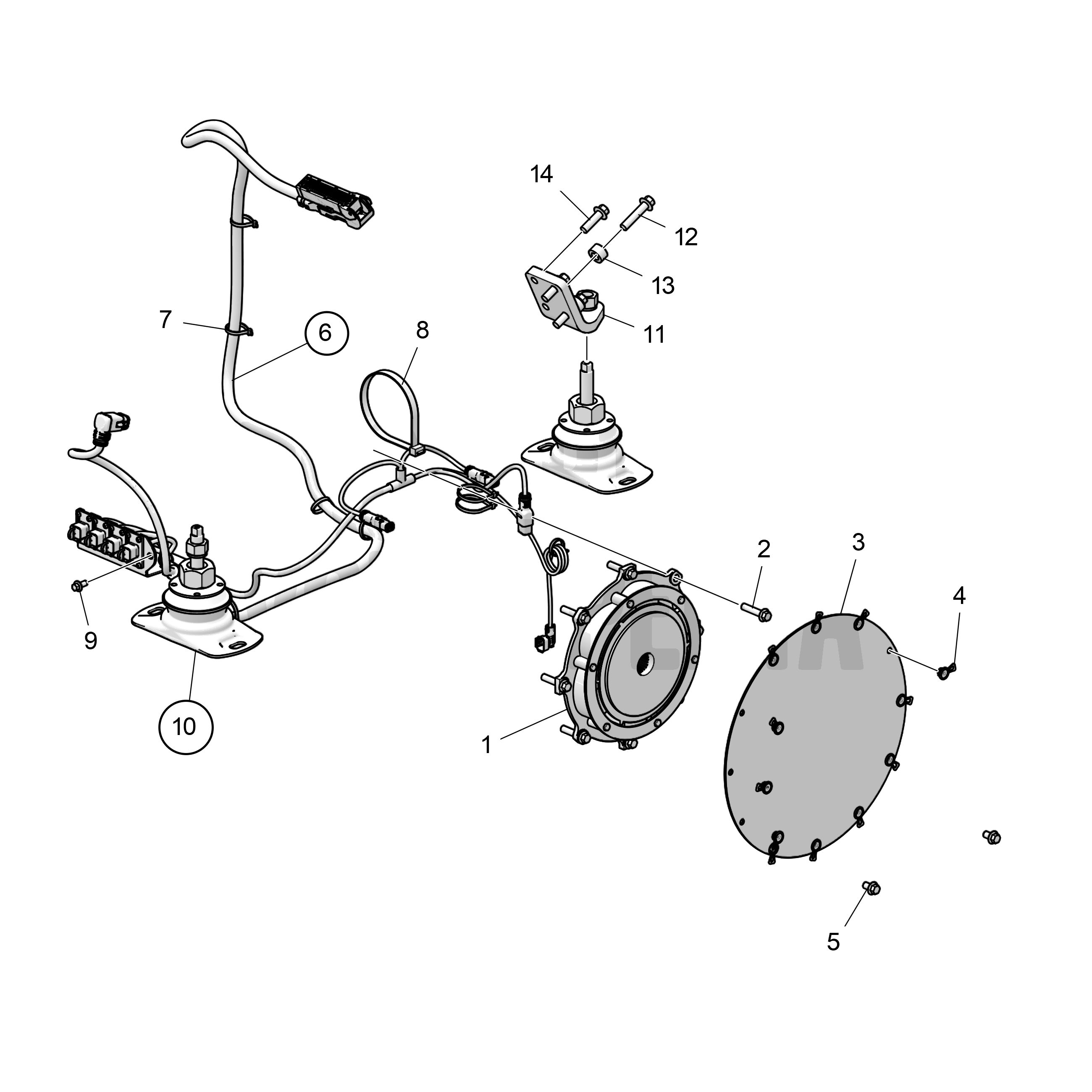 Kit de connexion, Bobtail, inverseur à renvoi d'angle et droit
