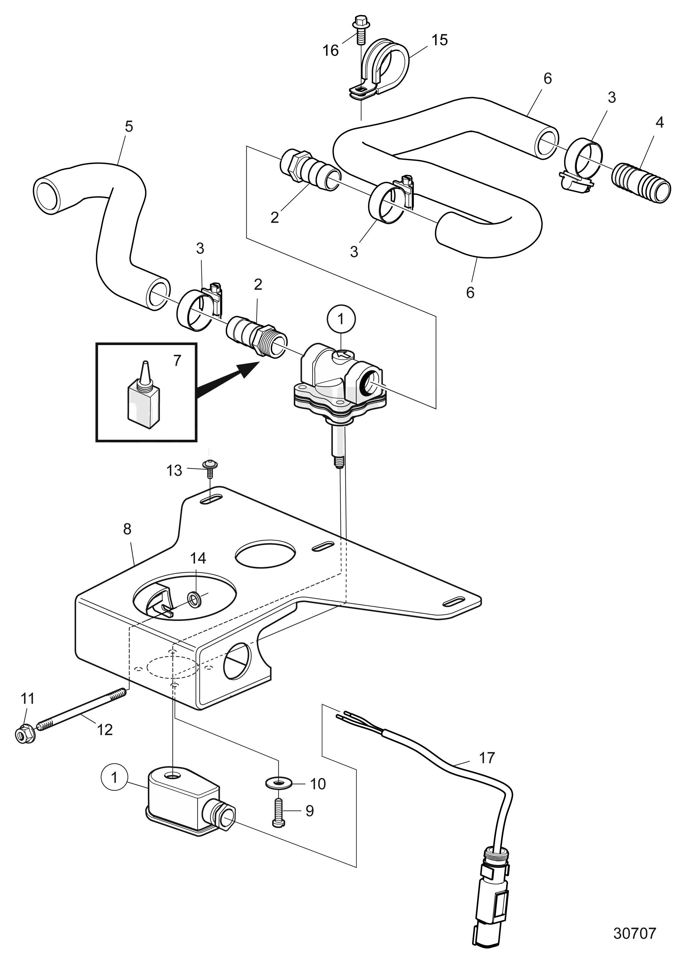 Robinet de reniflard du carter moteur, SOLAS