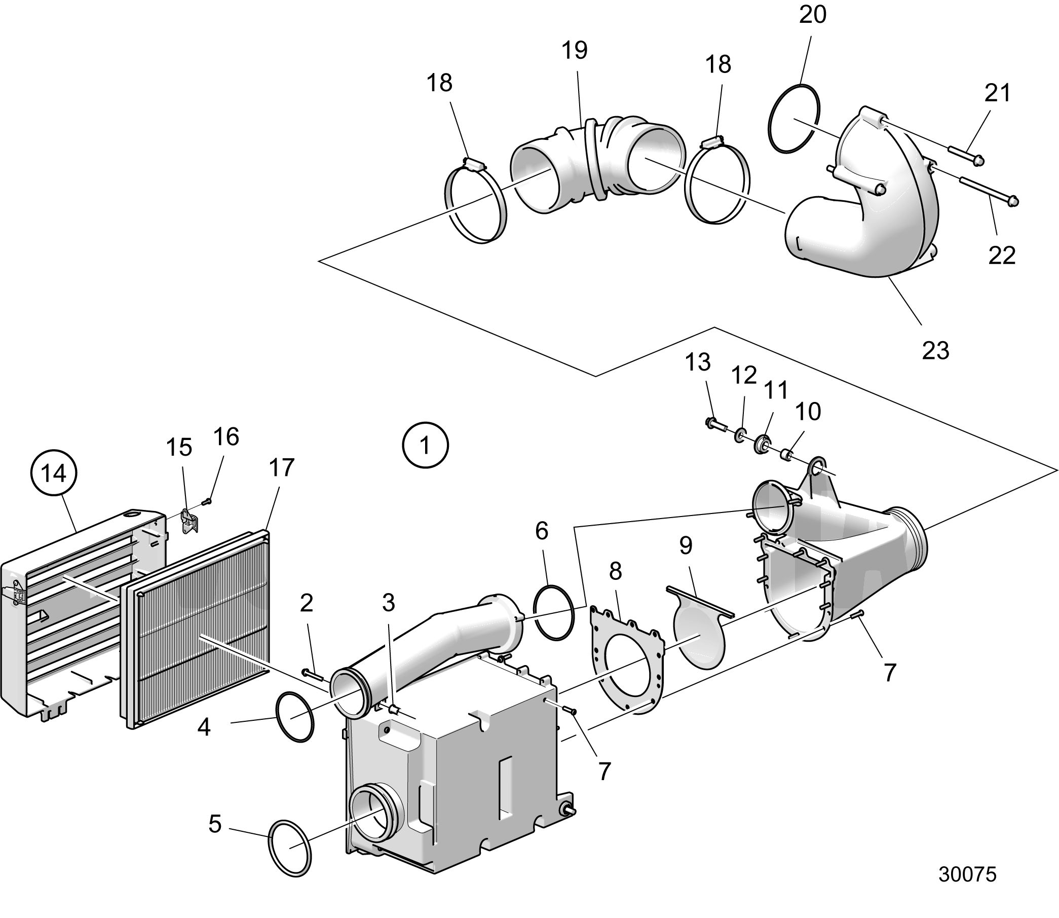 Filtre à air pour compresseur