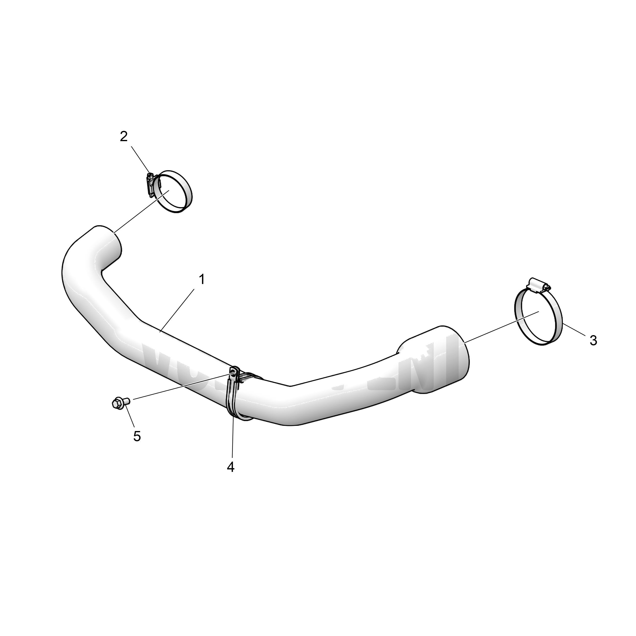 Raccordement du flexible d'inverseur HS85A