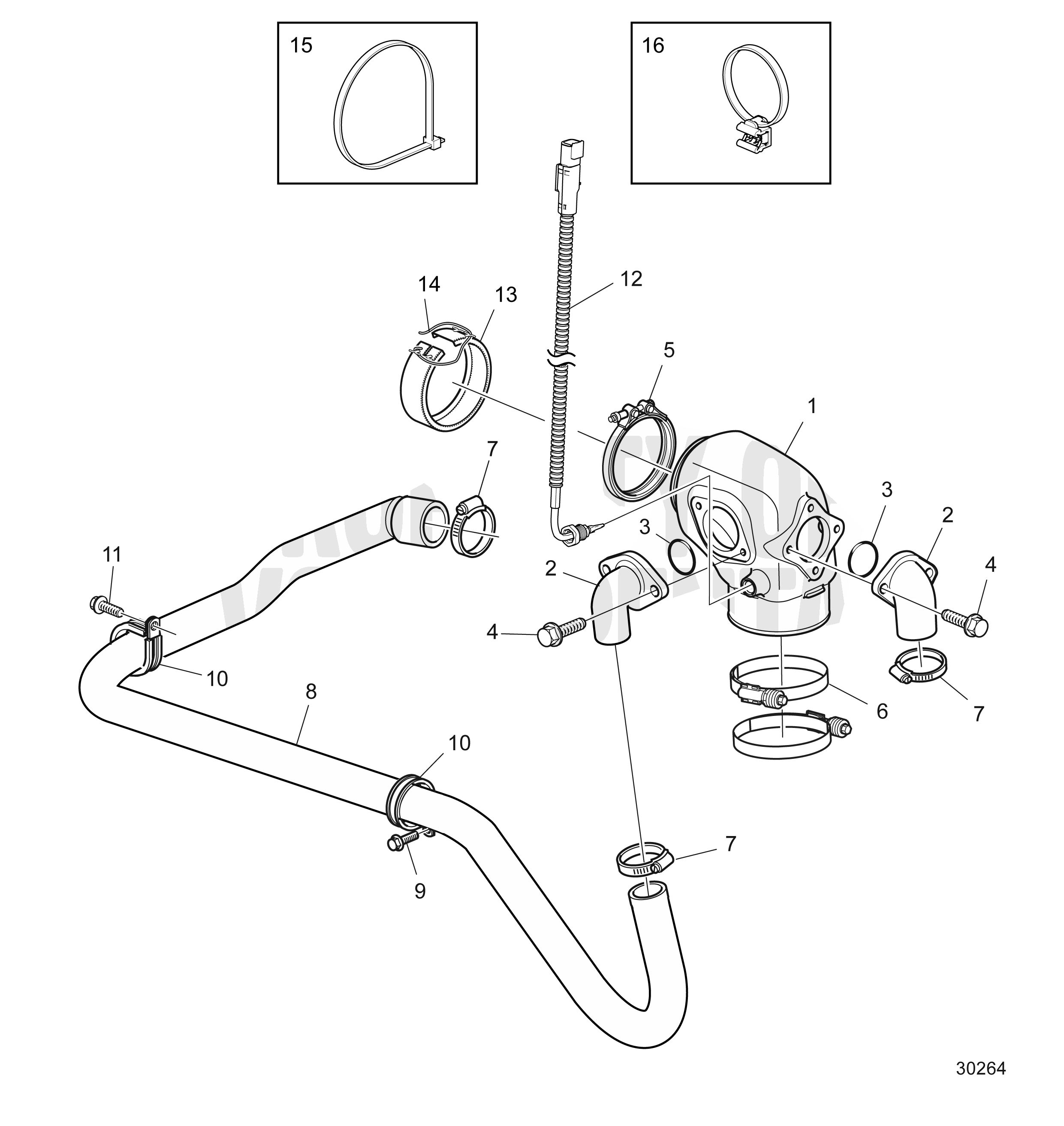 Kit ligne d’échappement, AQ