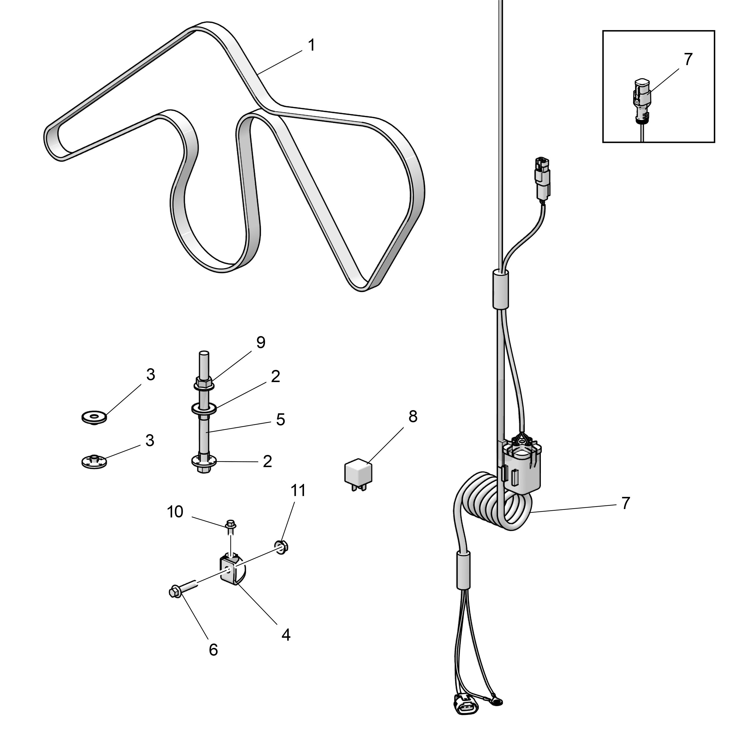 Kit de support pour alternateur supplémentaire, 12 V