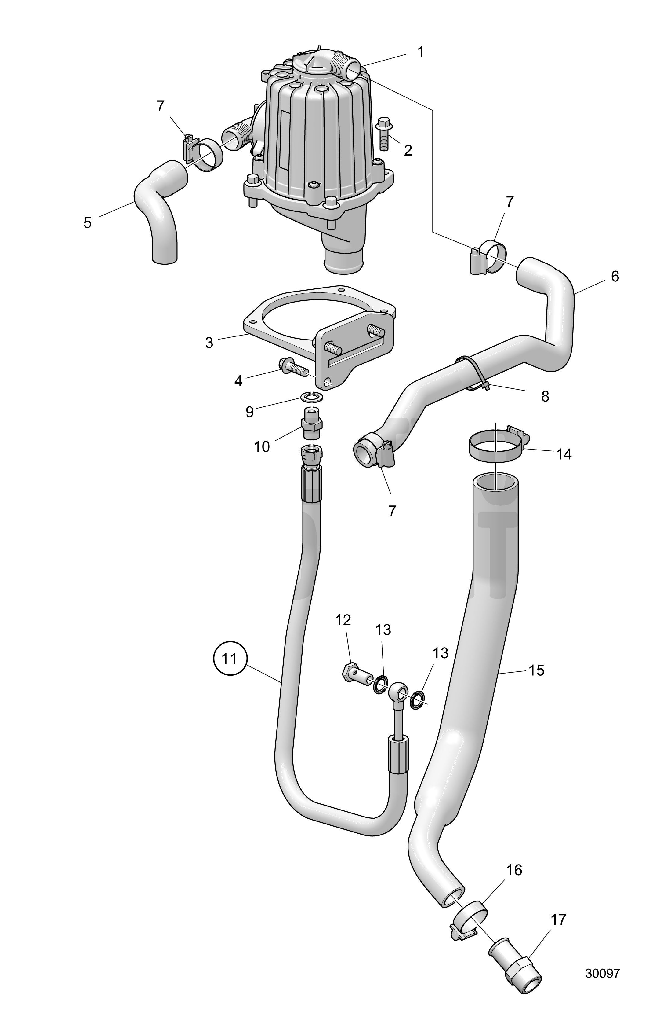 Ventilation du carter moteur