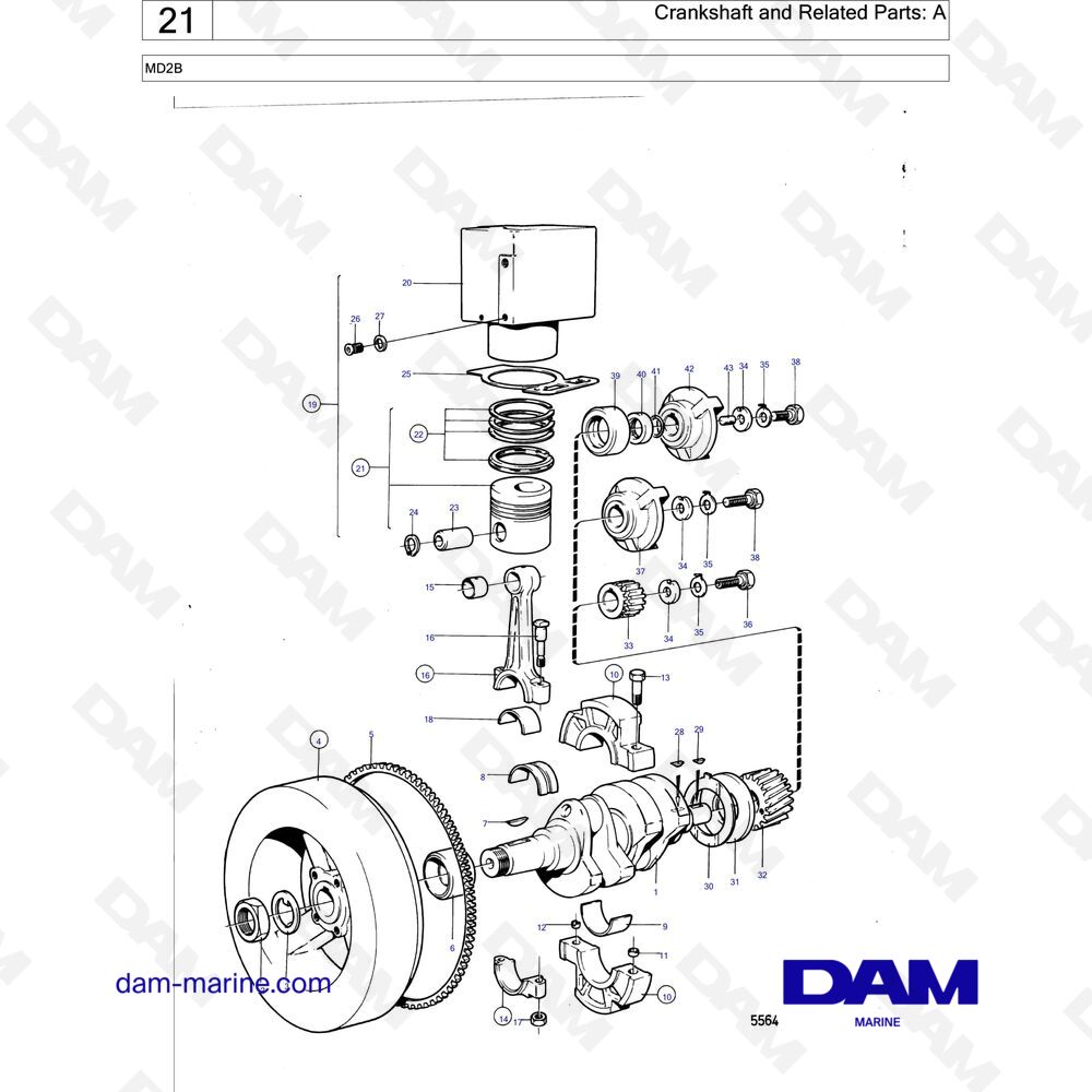 Manual Motor Md1b, Md2b, Md3b Volvo Penta